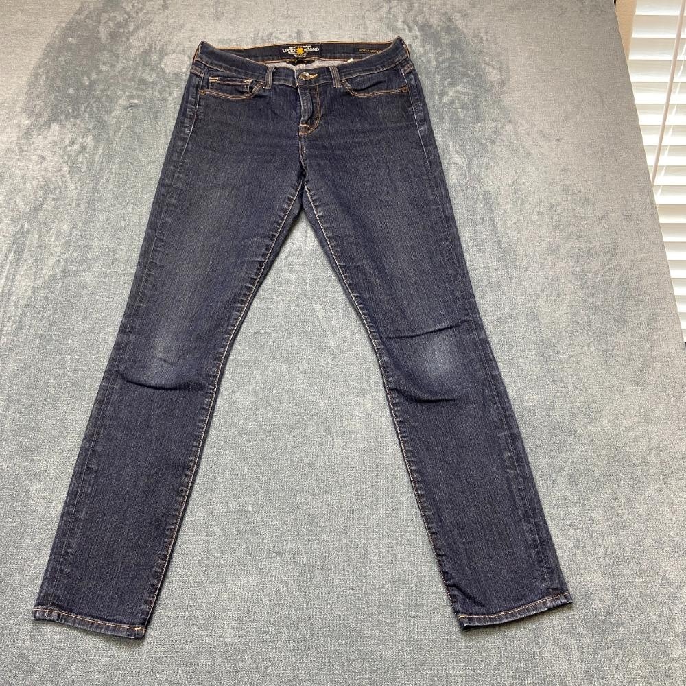 Lucky Brand Jeans Womens 8/29 Blue Denim Cotton Stretch Travel Sofia Skinny Leg
